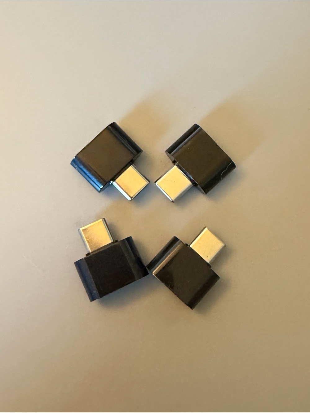 4 pack Universal USB-C to Micro USB Adapter Set - Black